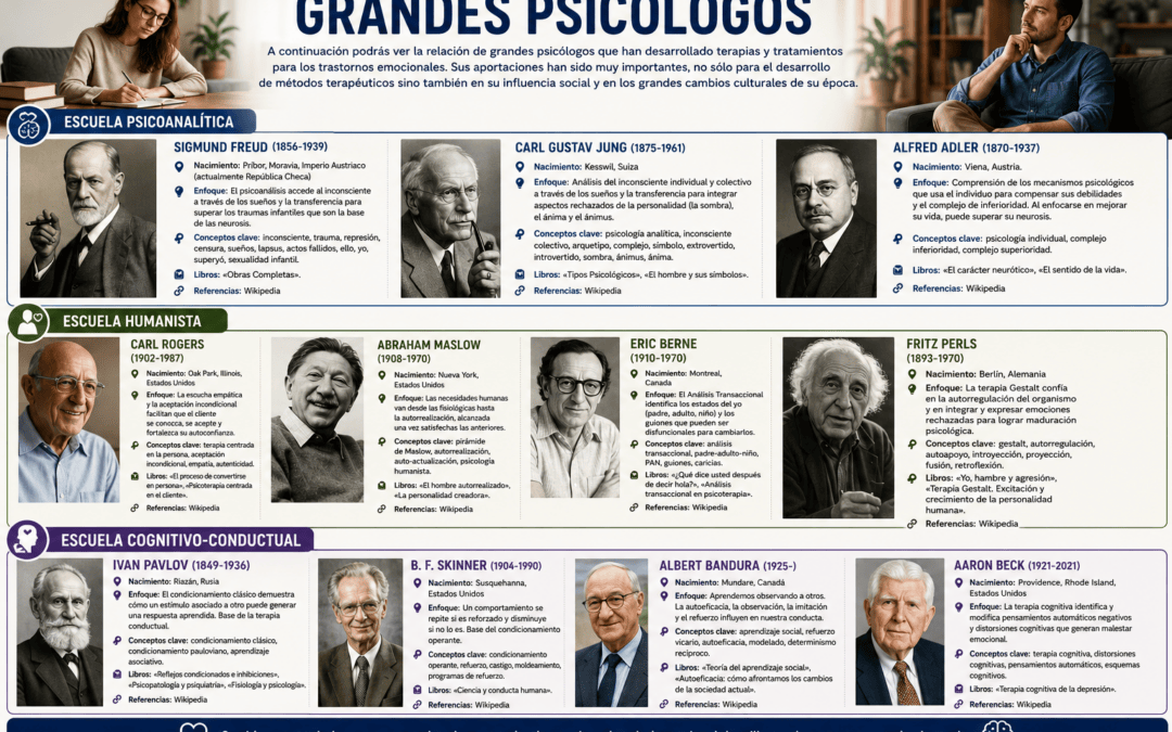 Grandes psicólogos