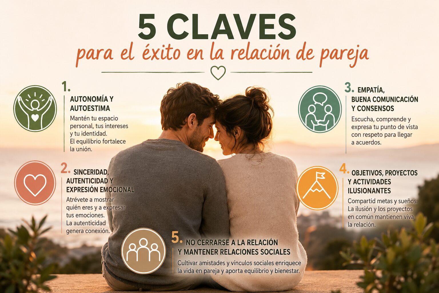 5 claves para el éxito en la relación de pareja