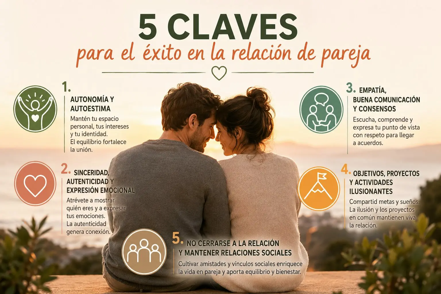 5 claves para el éxito en la relación de pareja