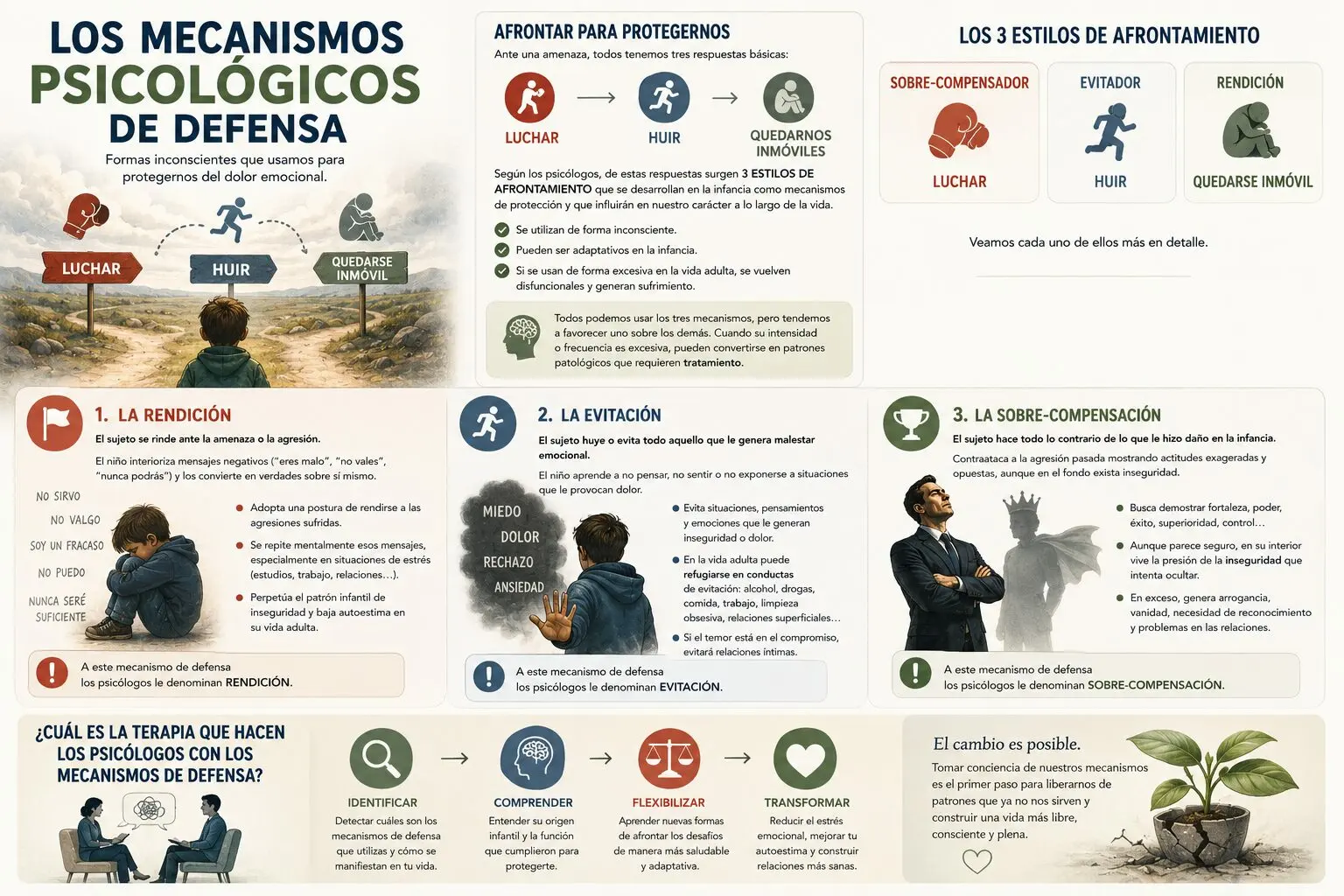 Los mecanismos psicológicos de defensa